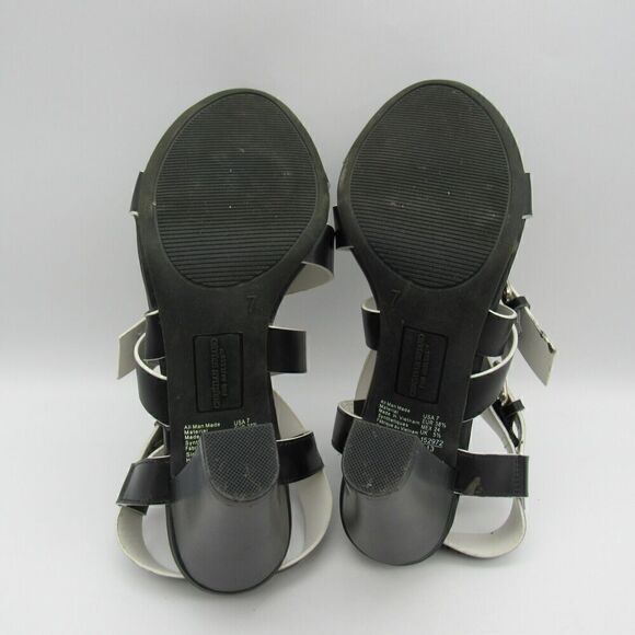 Christian Siriano for Payless Sandals Women's Sz 7 Strappy Slingback Black Heels - Picture 6 of 9
